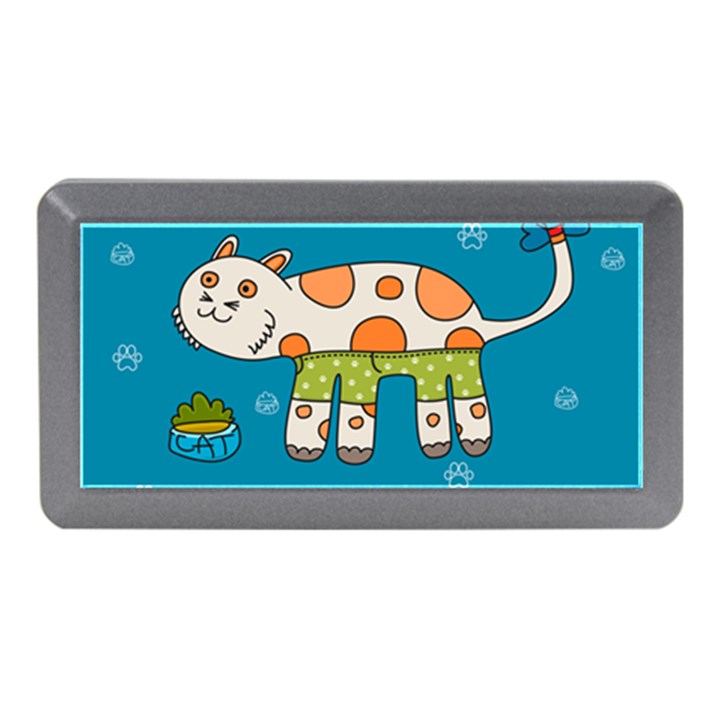 Paint Kitten Cats Cat Cute Paw Memory Card Reader (Mini)