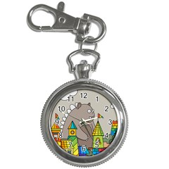 Kids Drawing Children Artwork Art Key Chain Watches by Simbadda