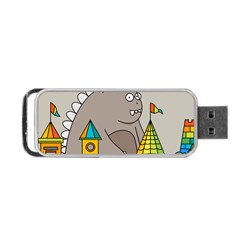 Kids Drawing Children Artwork Art Portable Usb Flash (one Side) by Simbadda