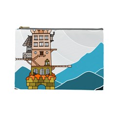 Art Artwork Drawing Painting Cosmetic Bag (large) by Simbadda