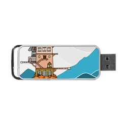 Art Artwork Drawing Painting Portable Usb Flash (one Side) by Simbadda