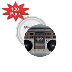 Radio Cassette Speaker Sound Audio 1 75  Buttons (100 Pack)  by Simbadda