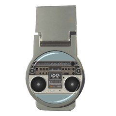 Radio Cassette Speaker Sound Audio Money Clips (round)  by Simbadda