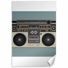 Radio Cassette Speaker Sound Audio Canvas 24  X 36  by Simbadda