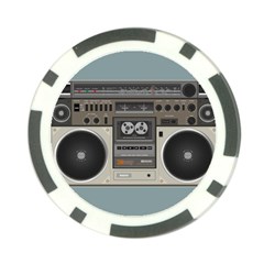 Radio Cassette Speaker Sound Audio Poker Chip Card Guard by Simbadda