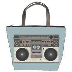 Radio Cassette Speaker Sound Audio Bucket Bag by Simbadda