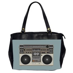 Radio Cassette Speaker Sound Audio Oversize Office Handbag (2 Sides) by Simbadda