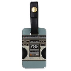 Radio Cassette Speaker Sound Audio Luggage Tag (one Side) by Simbadda