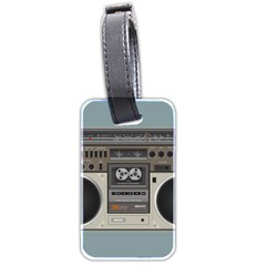 Radio Cassette Speaker Sound Audio Luggage Tag (two Sides) by Simbadda