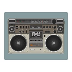 Radio Cassette Speaker Sound Audio Double Sided Flano Blanket (mini)  by Simbadda