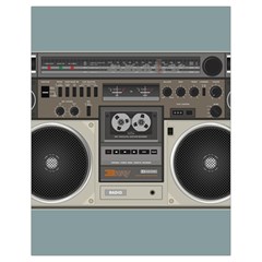 Radio Cassette Speaker Sound Audio Drawstring Bag (small) by Simbadda