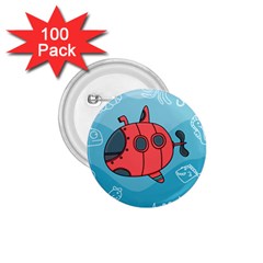 Dive Scuba Ocean Sea Water Fish 1 75  Buttons (100 Pack)  by Simbadda