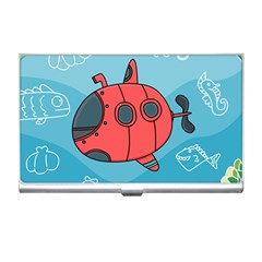 Dive Scuba Ocean Sea Water Fish Business Card Holder by Simbadda