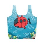 Dive Scuba Ocean Sea Water Fish Full Print Recycle Bag (M) Front