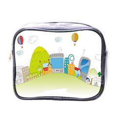 City Village Digital Home Town Mini Toiletries Bag (one Side) by Simbadda