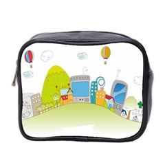 City Village Digital Home Town Mini Toiletries Bag (two Sides) by Simbadda