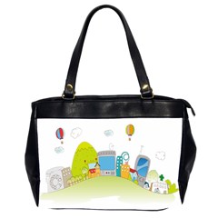 City Village Digital Home Town Oversize Office Handbag (2 Sides) by Simbadda