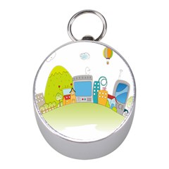 City Village Digital Home Town Mini Silver Compasses by Simbadda