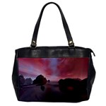 Rocks Sky Landscape Sea Wave Oversize Office Handbag Front