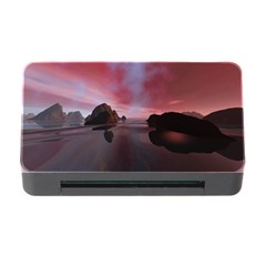 Rocks Sky Landscape Sea Wave Memory Card Reader With Cf by Simbadda