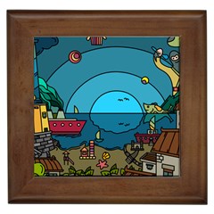 Artwork Art Kids Design Creative Framed Tile by Simbadda