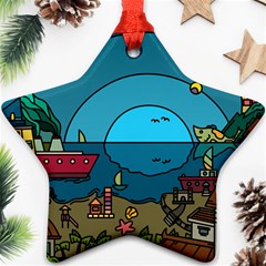 Artwork Art Kids Design Creative Star Ornament (two Sides) by Simbadda