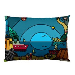 Artwork Art Kids Design Creative Pillow Case by Simbadda