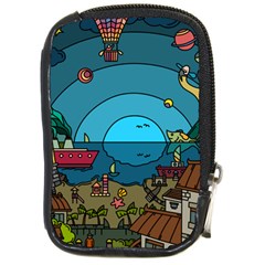 Artwork Art Kids Design Creative Compact Camera Leather Case