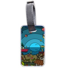 Artwork Art Kids Design Creative Luggage Tag (two Sides) by Simbadda