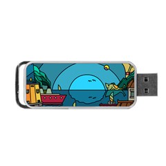 Artwork Art Kids Design Creative Portable Usb Flash (one Side) by Simbadda