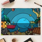 Artwork Art Kids Design Creative Cosmetic Bag (XXL) Back