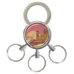 Planet Rocks City Base Fiction 3-ring Key Chain by Simbadda