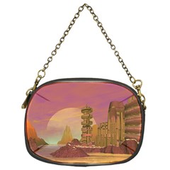 Planet Rocks City Base Fiction Chain Purse (one Side) by Simbadda