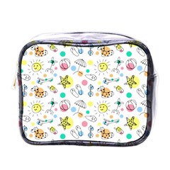 Summer Pattern Design Colorful Mini Toiletries Bag (one Side) by Simbadda