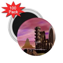 Planet Rocks City Base Fiction 2 25  Magnets (100 Pack)  by Simbadda