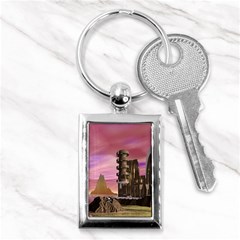 Planet Rocks City Base Fiction Key Chain (rectangle) by Simbadda