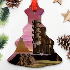 Planet Rocks City Base Fiction Ornament (christmas Tree)  by Simbadda