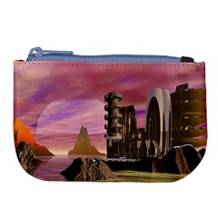 Planet Rocks City Base Fiction Large Coin Purse by Simbadda