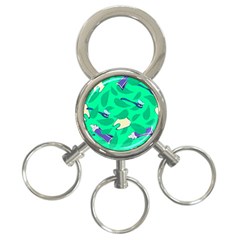 Pattern Seamless Background Desktop 3-ring Key Chain by Simbadda