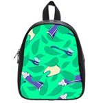 Pattern Seamless Background Desktop School Bag (Small) Front