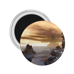 Planet Moon Rocks City Fiction 2 25  Magnets by Simbadda