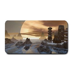 Planet Moon Rocks City Fiction Medium Bar Mats by Simbadda