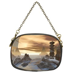 Planet Moon Rocks City Fiction Chain Purse (one Side) by Simbadda