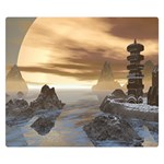 Planet Moon Rocks City Fiction Double Sided Flano Blanket (Small)  50 x40  Blanket Front