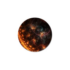 Fractal Pattern Background Space Golf Ball Marker by Simbadda