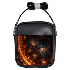 Fractal Pattern Background Space Girls Sling Bag by Simbadda