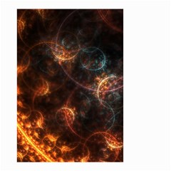 Fractal Pattern Background Space Small Garden Flag (two Sides) by Simbadda