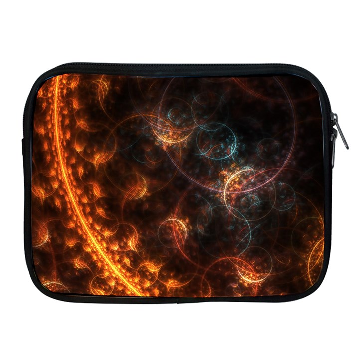 Fractal Pattern Background Space Apple iPad 2/3/4 Zipper Cases