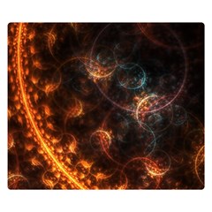 Fractal Pattern Background Space Double Sided Flano Blanket (small)  by Simbadda