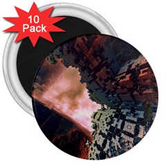 The Background Model Creative 3  Magnets (10 Pack)  by Simbadda